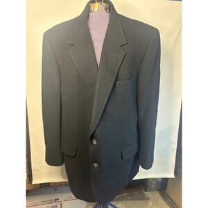 Bill Bass Men's Black Camel Hair Blazer Sport Coat Jacket